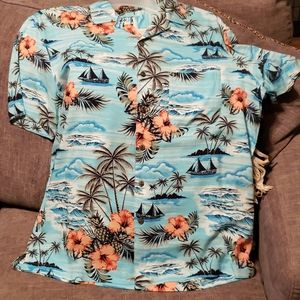 Men's Hawaiian Button Up Shirt